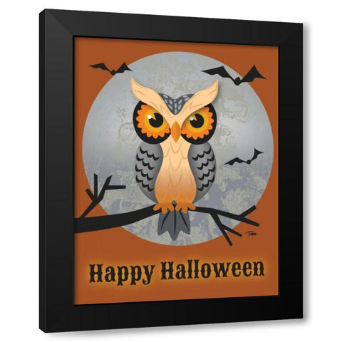 Mad Owl Black Modern Wood Framed Art Print with Double Matting by Woo, Teresa