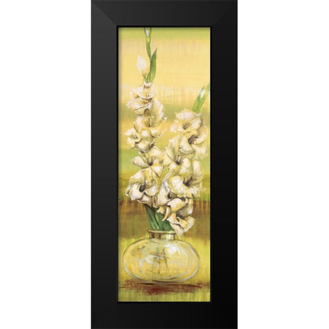 Gladiolas Black Modern Wood Framed Art Print by Werbelow, Selina