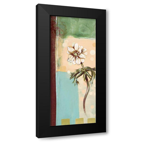 Floral Splendor I Black Modern Wood Framed Art Print by Werbelow, Selina