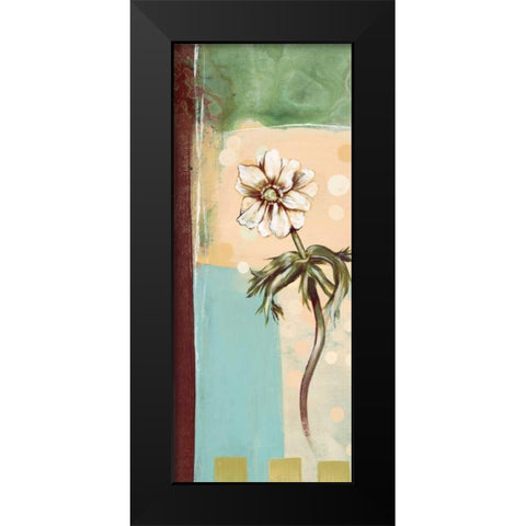 Floral Splendor I Black Modern Wood Framed Art Print by Werbelow, Selina