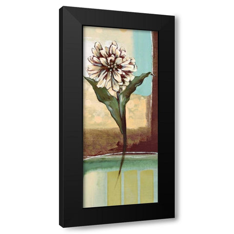 Floral Splendor II Black Modern Wood Framed Art Print with Double Matting by Werbelow, Selina