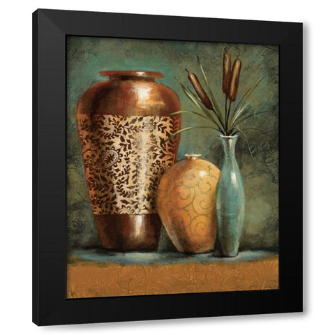 Persian Gardens I Black Modern Wood Framed Art Print with Double Matting by Werbelow, Selina