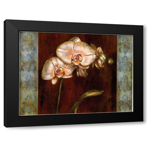 Greige I Black Modern Wood Framed Art Print with Double Matting by Werbelow, Selina