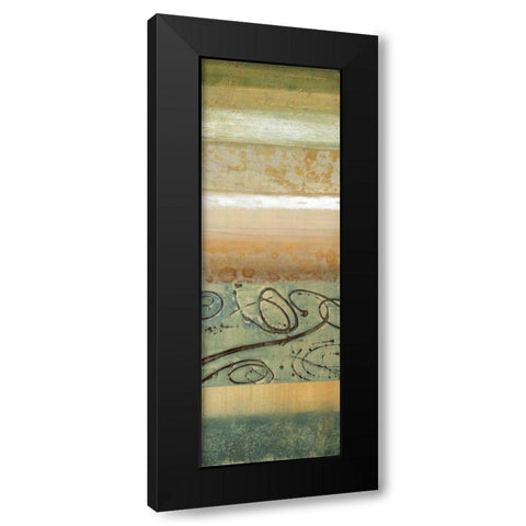 Blue Mood I Black Modern Wood Framed Art Print by Werbelow, Selina