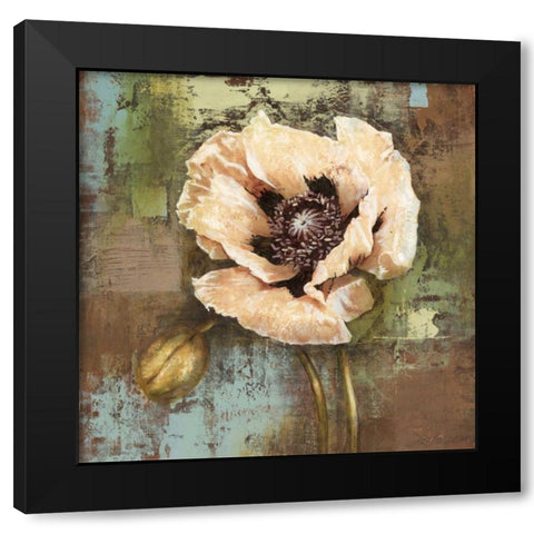 Papaver I Black Modern Wood Framed Art Print with Double Matting by Werbelow, Selina