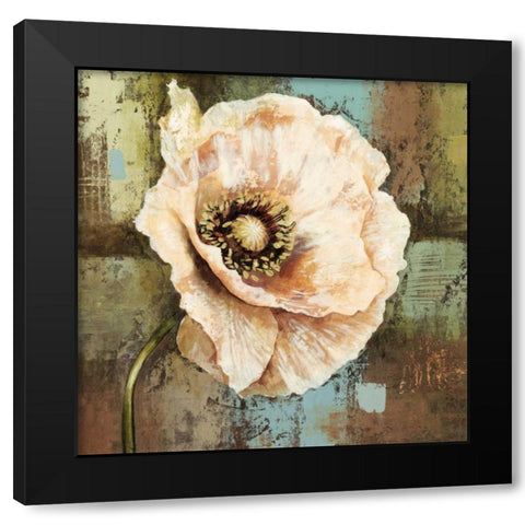 Papaver II Black Modern Wood Framed Art Print with Double Matting by Werbelow, Selina