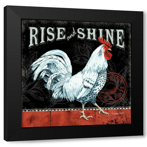 Rise and Shine Black Modern Wood Framed Art Print with Double Matting by Wright, Sydney