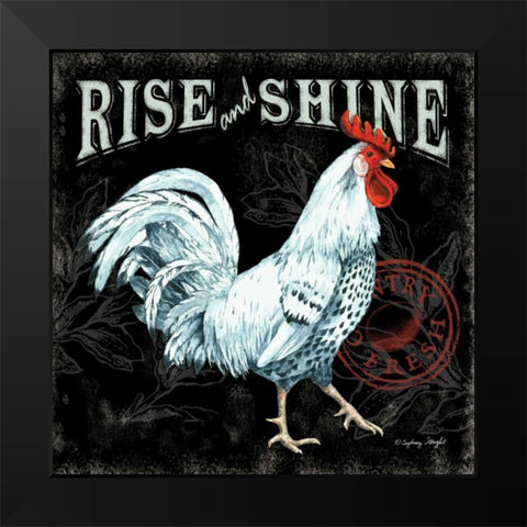 Rise and Shine II Black Modern Wood Framed Art Print by Wright, Sydney