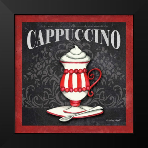 Cappuccino Black Modern Wood Framed Art Print by Wright, Sydney