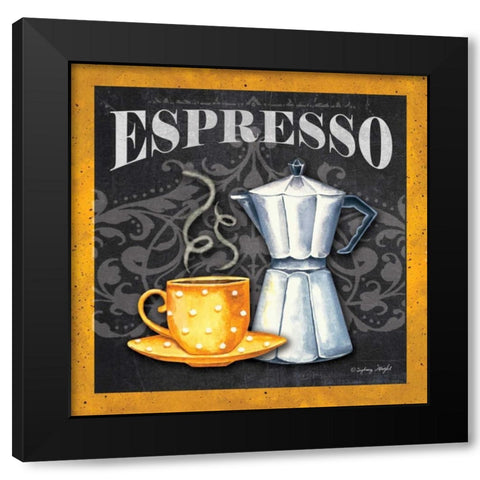 Espresso Black Modern Wood Framed Art Print by Wright, Sydney