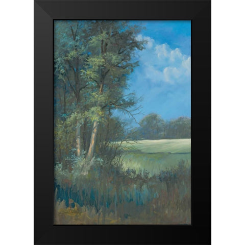 Azure Sky I Black Modern Wood Framed Art Print by Wacaster, Linda