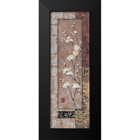 Peace Black Modern Wood Framed Art Print by Wacaster, Linda
