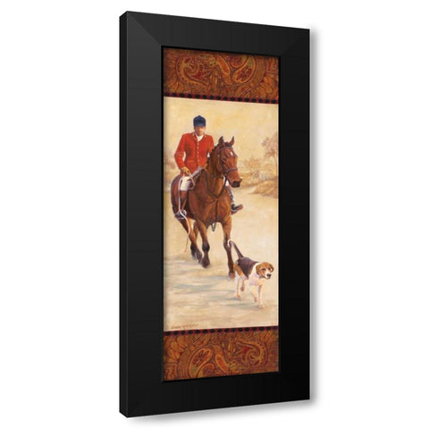 On the Hunt I Black Modern Wood Framed Art Print by Wacaster, Linda