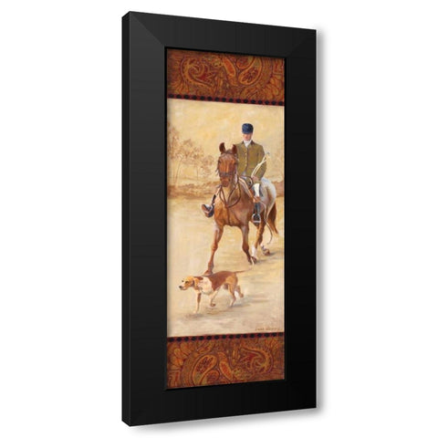 On the Hunt II Black Modern Wood Framed Art Print with Double Matting by Wacaster, Linda