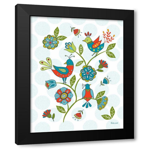 Dutch Treat II Black Modern Wood Framed Art Print by White, Betz