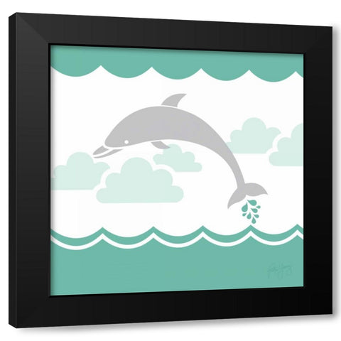 Deep Sea II Black Modern Wood Framed Art Print by Young, Patty