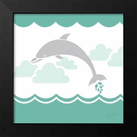 Deep Sea II Black Modern Wood Framed Art Print by Young, Patty