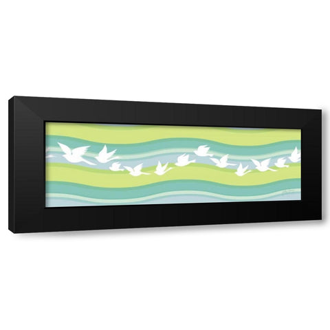 Migration I Black Modern Wood Framed Art Print by Young, Patty