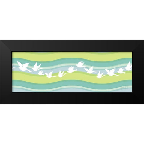 Migration I Black Modern Wood Framed Art Print by Young, Patty