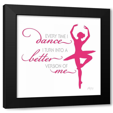 Dance I Black Modern Wood Framed Art Print with Double Matting by Young, Patty