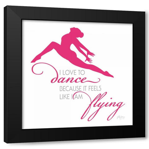 Dance II Black Modern Wood Framed Art Print with Double Matting by Young, Patty