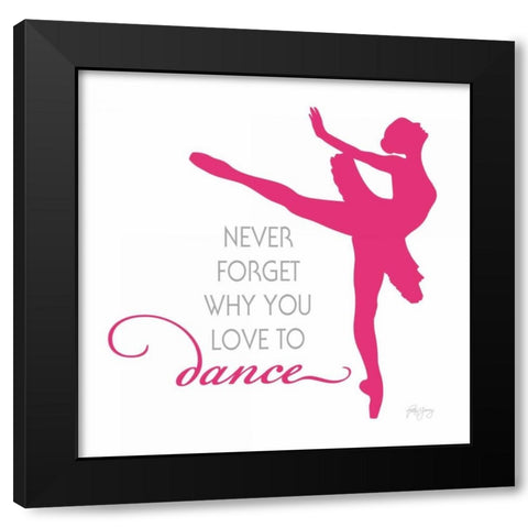 Dance III Black Modern Wood Framed Art Print with Double Matting by Young, Patty