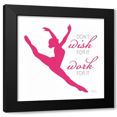 Dance IV Black Modern Wood Framed Art Print with Double Matting by Young, Patty
