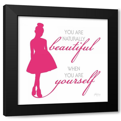 Dance V Black Modern Wood Framed Art Print by Young, Patty