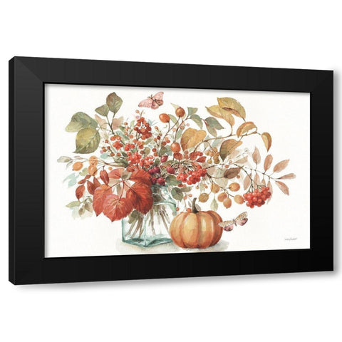 Autumn in Nature 01 on White Black Modern Wood Framed Art Print by Audit, Lisa