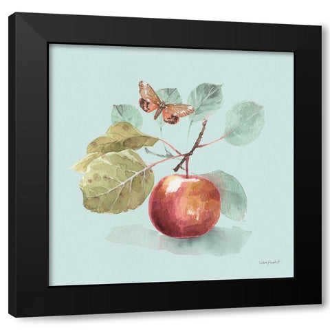 Autumn in Nature 02 on Aqua Black Modern Wood Framed Art Print with Double Matting by Audit, Lisa