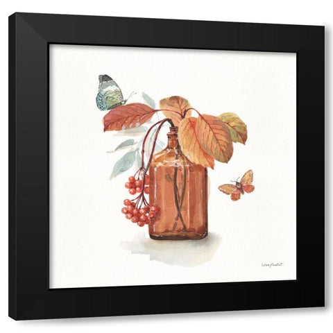 Autumn in Nature 03 on White Black Modern Wood Framed Art Print by Audit, Lisa