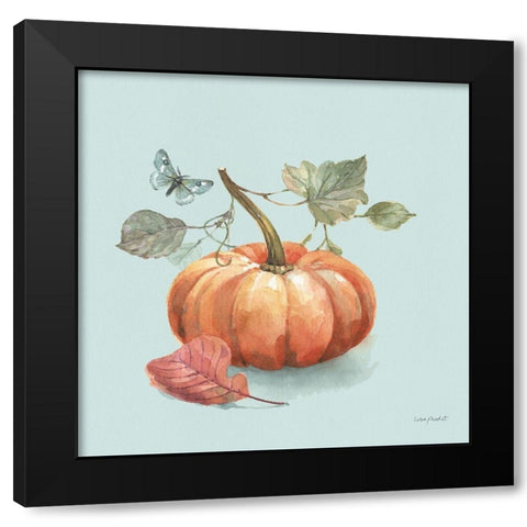 Autumn in Nature 04 on Aqua Black Modern Wood Framed Art Print with Double Matting by Audit, Lisa