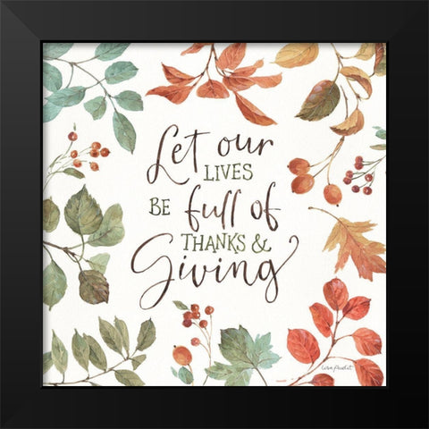 Autumn in Nature 09 on White Black Modern Wood Framed Art Print by Audit, Lisa