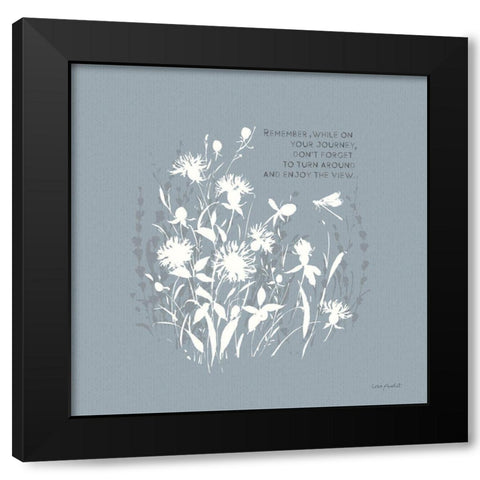 Au Naturel VII on Blue Black Modern Wood Framed Art Print by Audit, Lisa