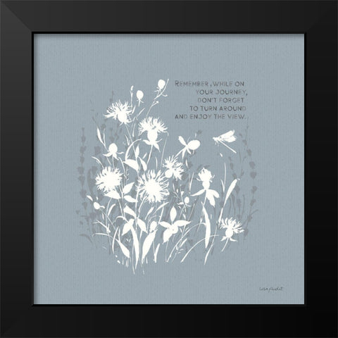 Au Naturel VII on Blue Black Modern Wood Framed Art Print by Audit, Lisa