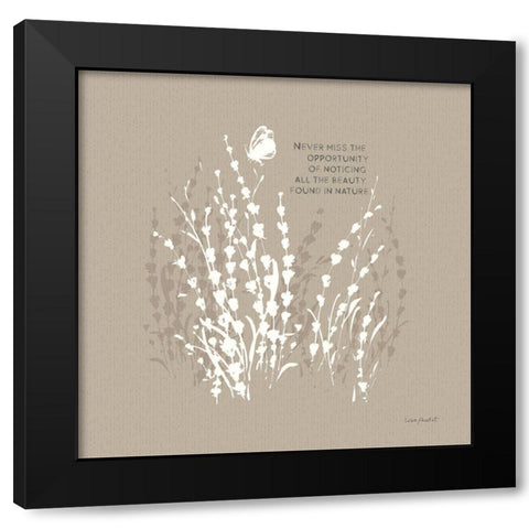 Au Naturel VIII on Beige Black Modern Wood Framed Art Print with Double Matting by Audit, Lisa