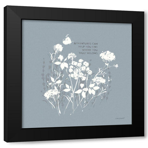 Au Naturel IX on Blue Black Modern Wood Framed Art Print by Audit, Lisa