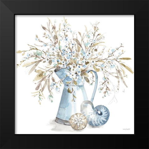 Blue Escape Coastal 04 Black Modern Wood Framed Art Print by Audit, Lisa