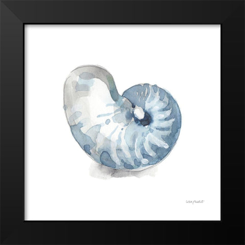 Blue Escape Coastal 05 Black Modern Wood Framed Art Print by Audit, Lisa