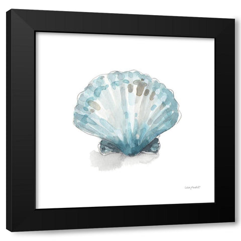 Blue Escape Coastal 06 Black Modern Wood Framed Art Print with Double Matting by Audit, Lisa