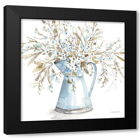 Blue Escape 03 Black Modern Wood Framed Art Print by Audit, Lisa