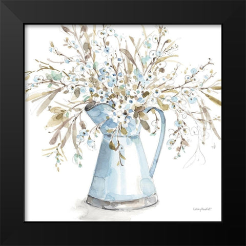 Blue Escape 03 Black Modern Wood Framed Art Print by Audit, Lisa