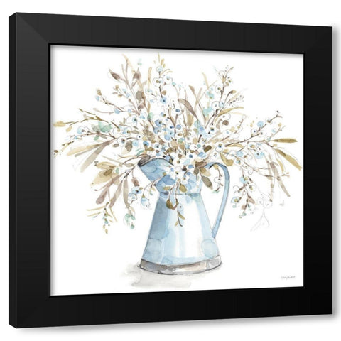 Blue Escape 04 Black Modern Wood Framed Art Print by Audit, Lisa