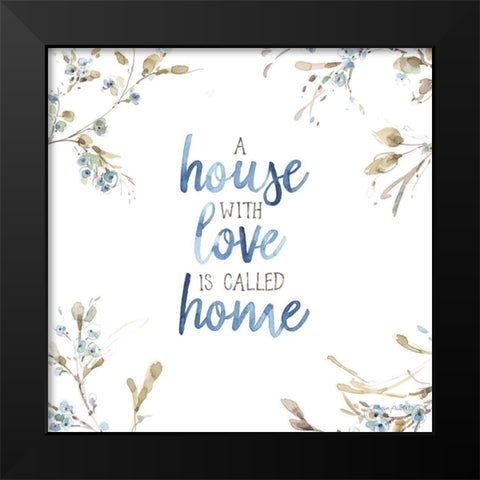 Blue Escape 09 Black Modern Wood Framed Art Print by Audit, Lisa