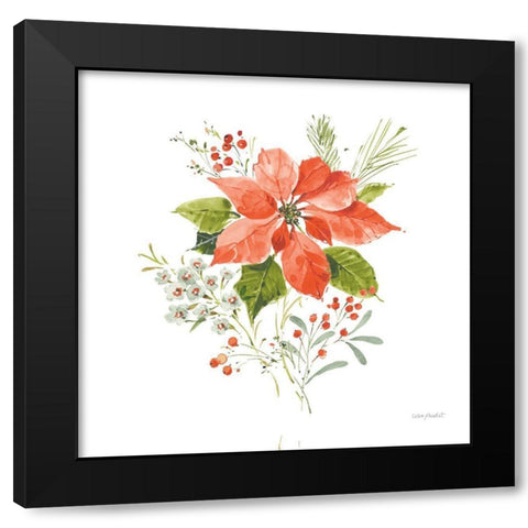 Christmas Forever II Black Modern Wood Framed Art Print with Double Matting by Audit, Lisa