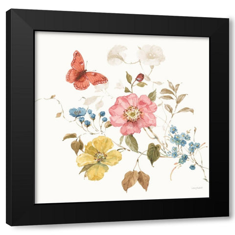 Countryside III Black Modern Wood Framed Art Print with Double Matting by Audit, Lisa