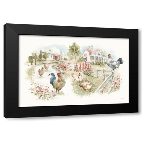 Countryside X Black Modern Wood Framed Art Print by Audit, Lisa