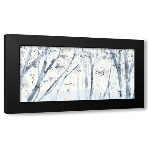 Dancing Leaves VII Black Modern Wood Framed Art Print by Audit, Lisa