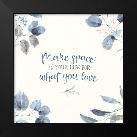 Dancing Leaves XII Black Modern Wood Framed Art Print by Audit, Lisa