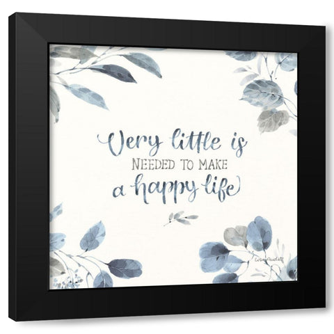 Dancing Leaves XIV Black Modern Wood Framed Art Print with Double Matting by Audit, Lisa